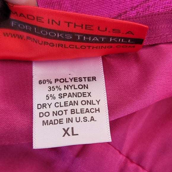 Pinup Couture Deadly Dames Voodoo Vixen Retro Dress In Pink Pinup Girl Clothing - Picture 9 of 12